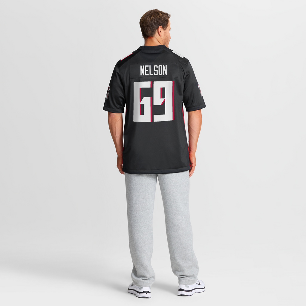 Atlanta Falcons Jack Nelson Nike Black Game Jersey