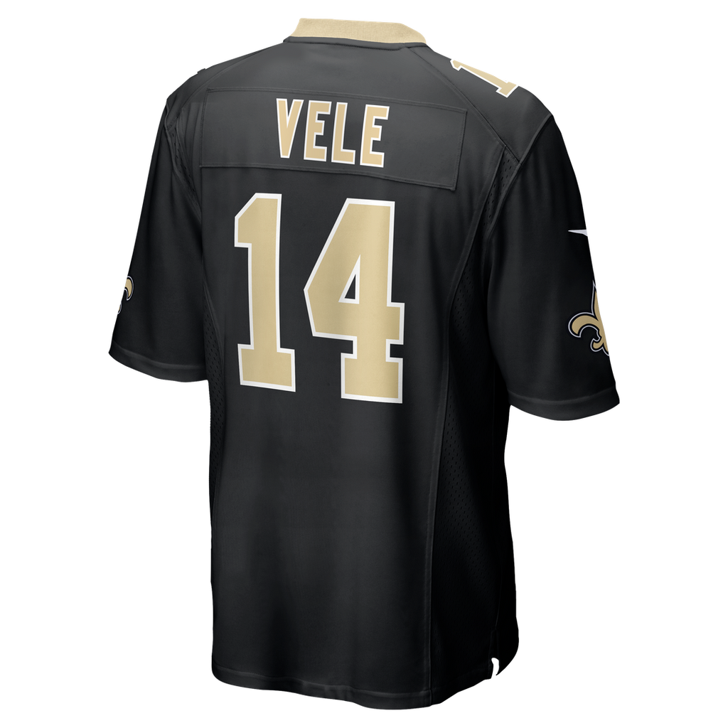 New Orleans Saints Devaughn Vele Nike Black Game Jersey