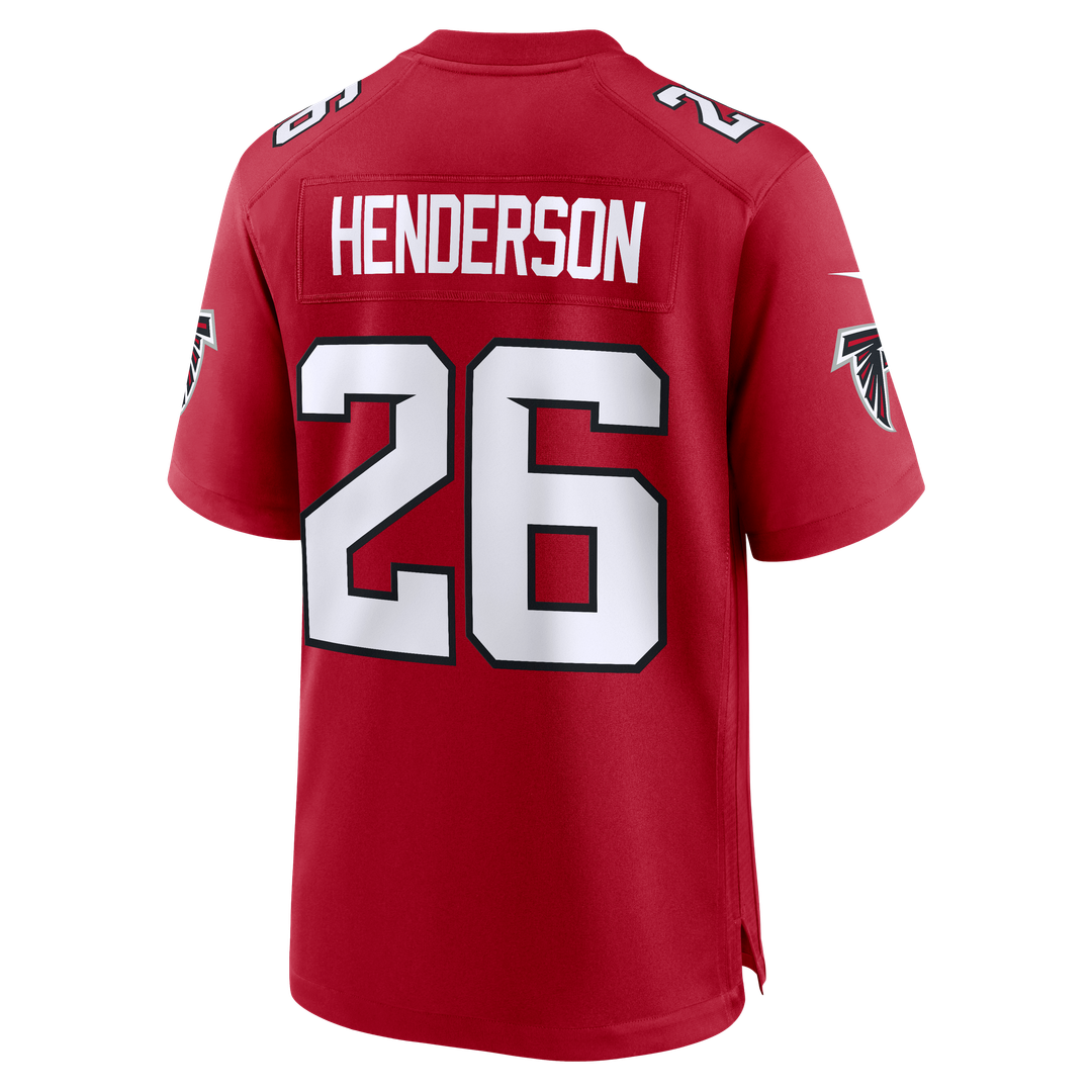 Atlanta Falcons CJ Henderson Nike Red Game Jersey