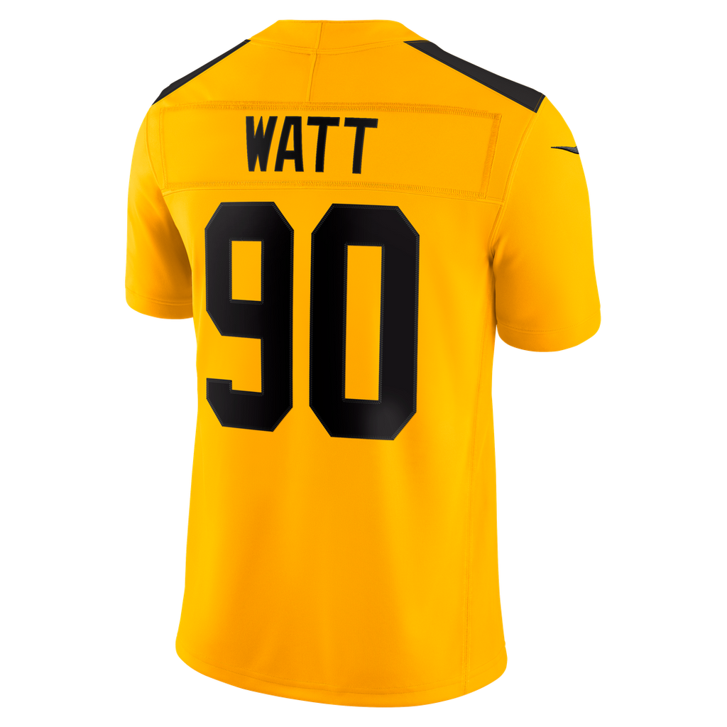 Pittsburgh Steelers T.J. Watt Nike Gold Alternate Vapor FUSE Stitched Limited Jersey