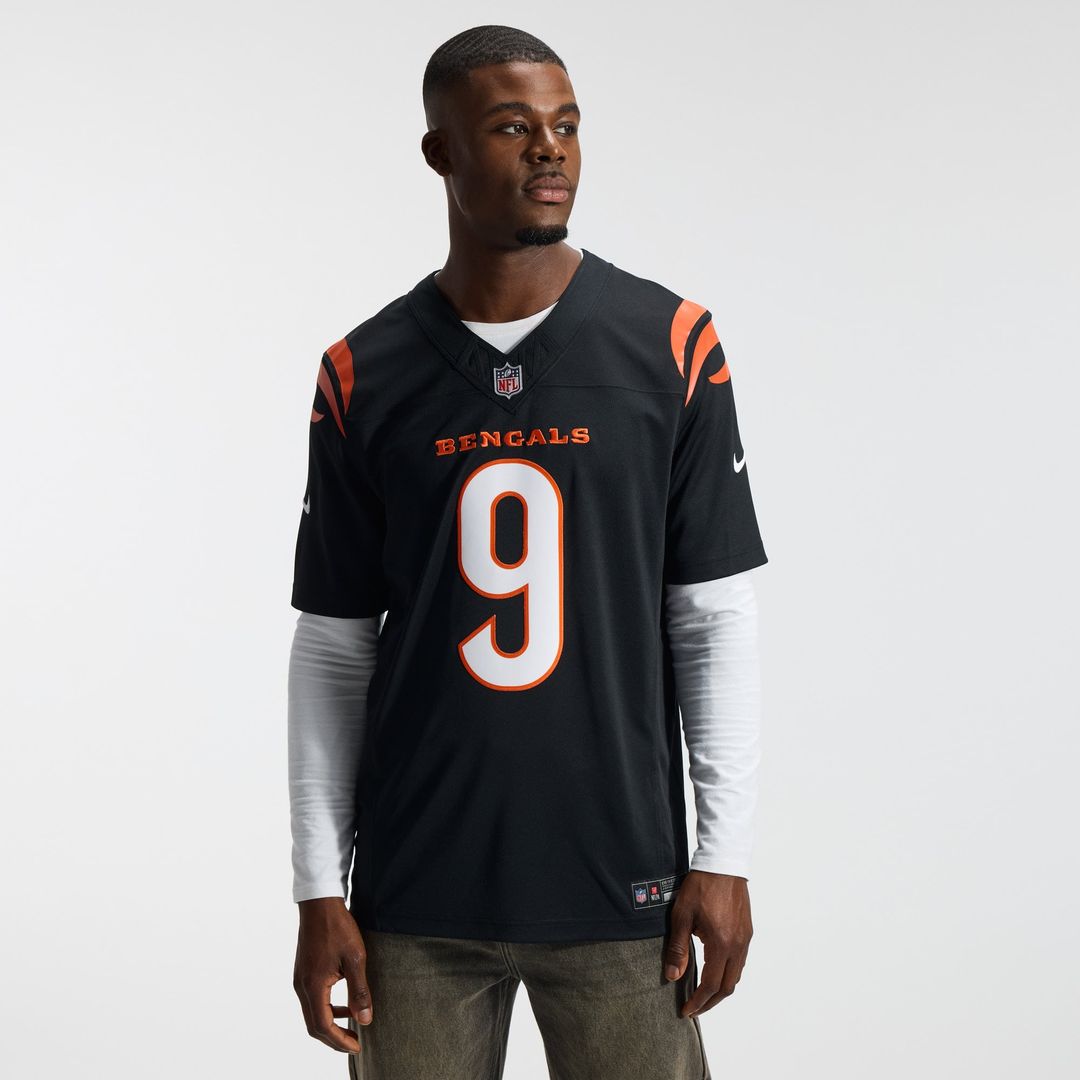 Cincinnati Bengals Joe Burrow Nike Black Team Vapor FUSE Stitched Limited Jersey