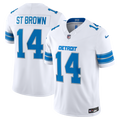 Detroit Lions Amon - Ra St. Brown Nike White Vapor FUSE Stitched Limited Jersey