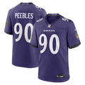 Baltimore Ravens Aeneas Peebles Nike Purple Game Jersey