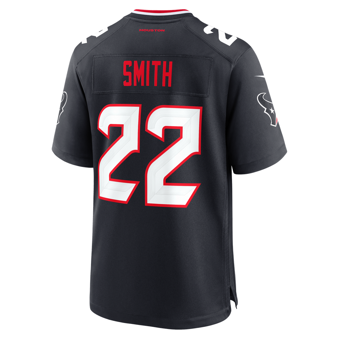Houston Texans Jaylin Smith Nike Navy Game Jersey