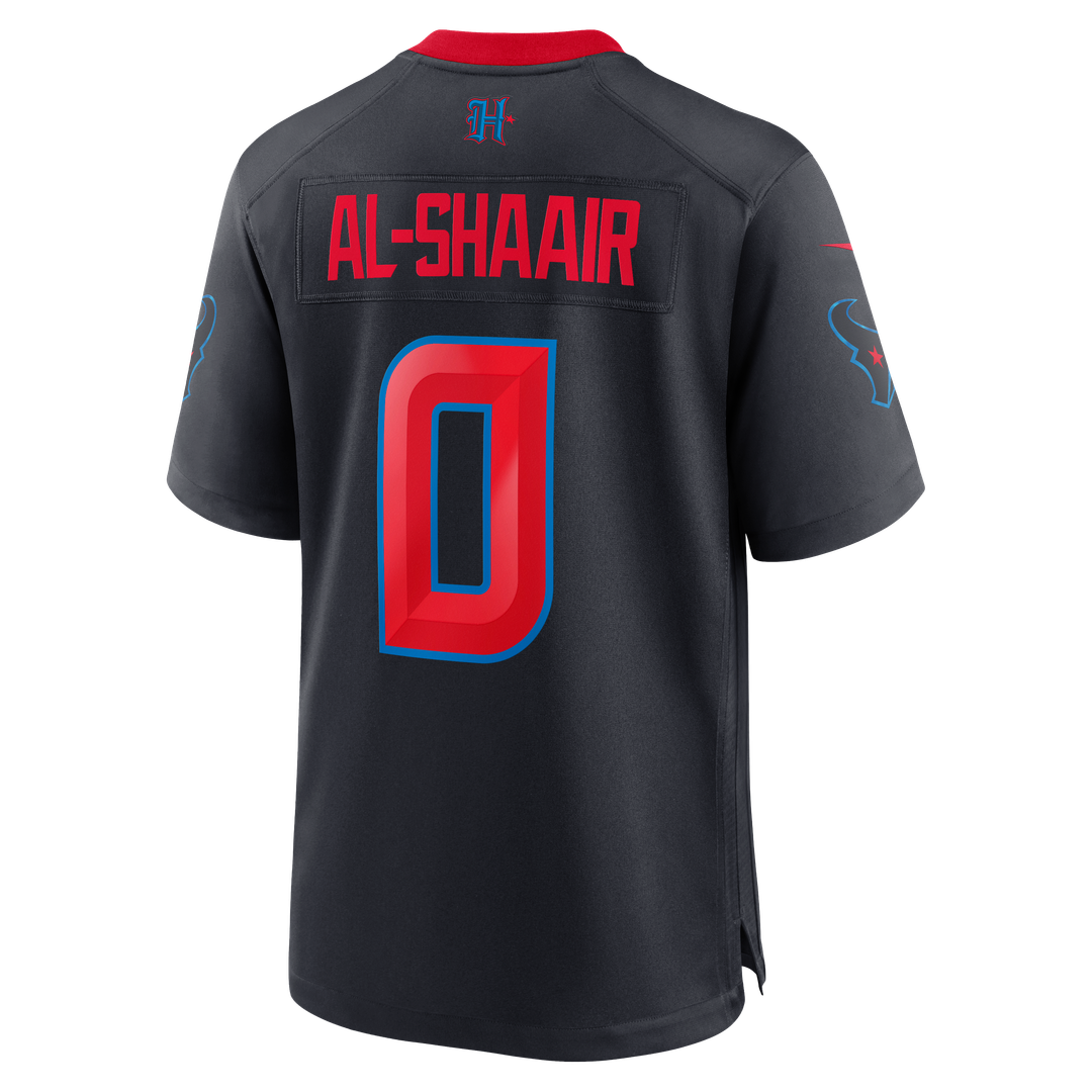 Houston Texans Azeez Al - Shaair Nike Navy Alternate Game Jersey