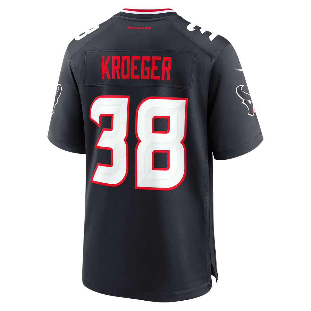 Houston Texans Kai Kroeger Nike Navy Game Jersey