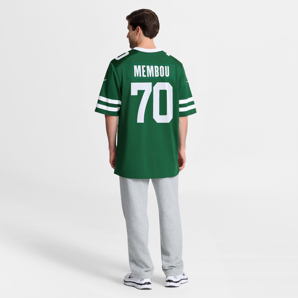 New York Jets Armand Membou Nike Green Game Jersey