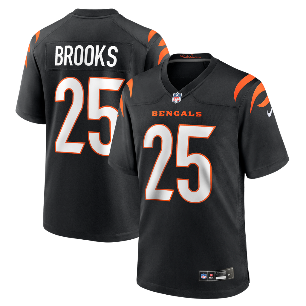 Cincinnati Bengals Tahj Brooks Nike Black Game Jersey