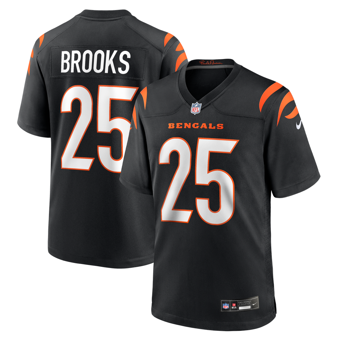 Cincinnati Bengals Tahj Brooks Nike Black Game Jersey