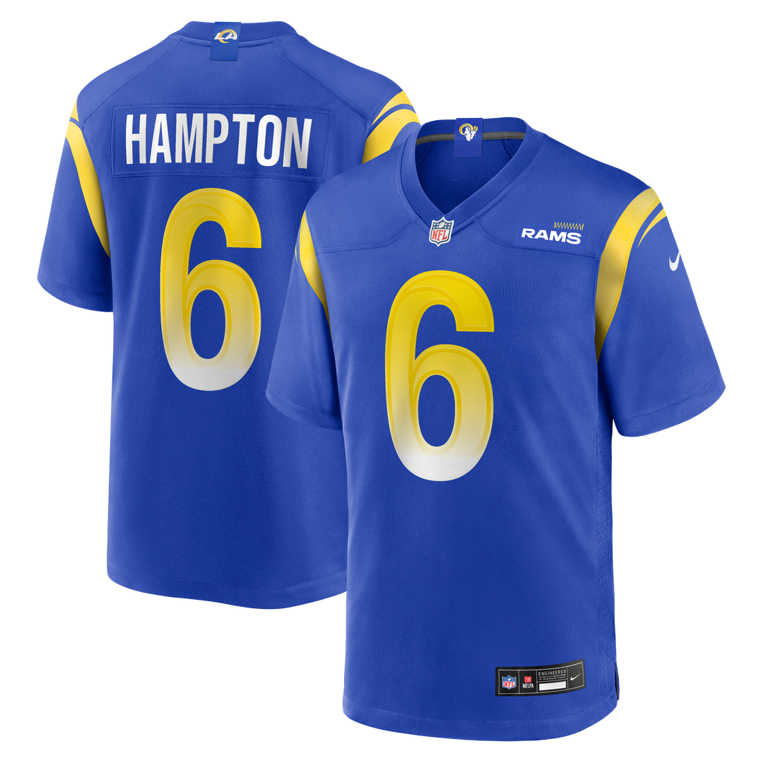 Los Angeles Rams Nick Hampton Nike Royal Game Jersey