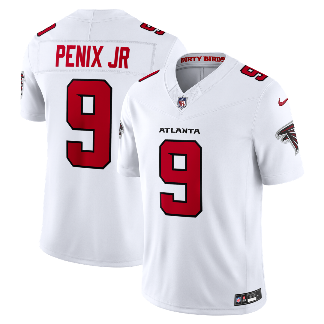 Atlanta Falcons Michael Penix Jr. Nike White Vapor FUSE Stitched Limited Jersey