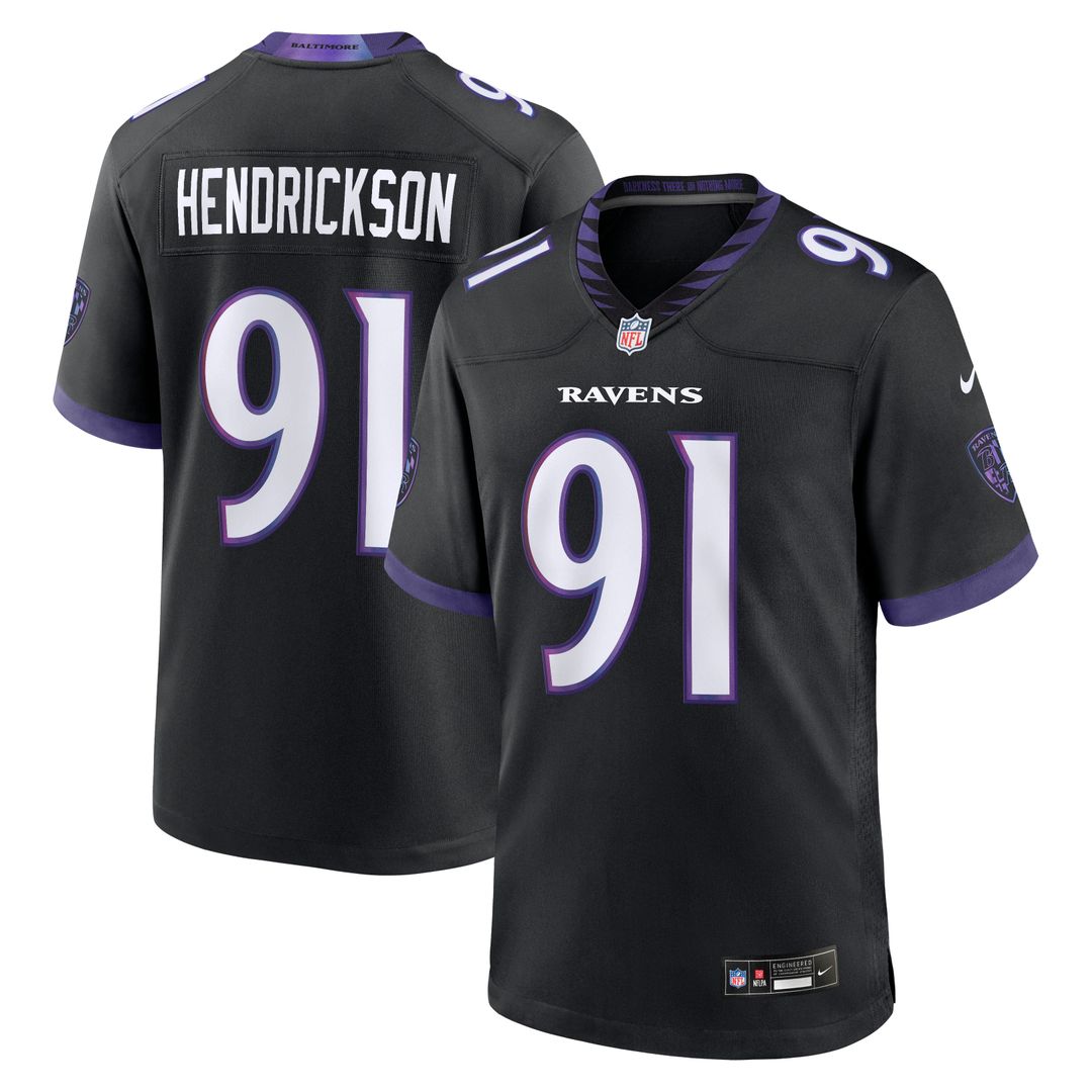 Baltimore Ravens Trey Hendrickson Nike Purple Game Jersey