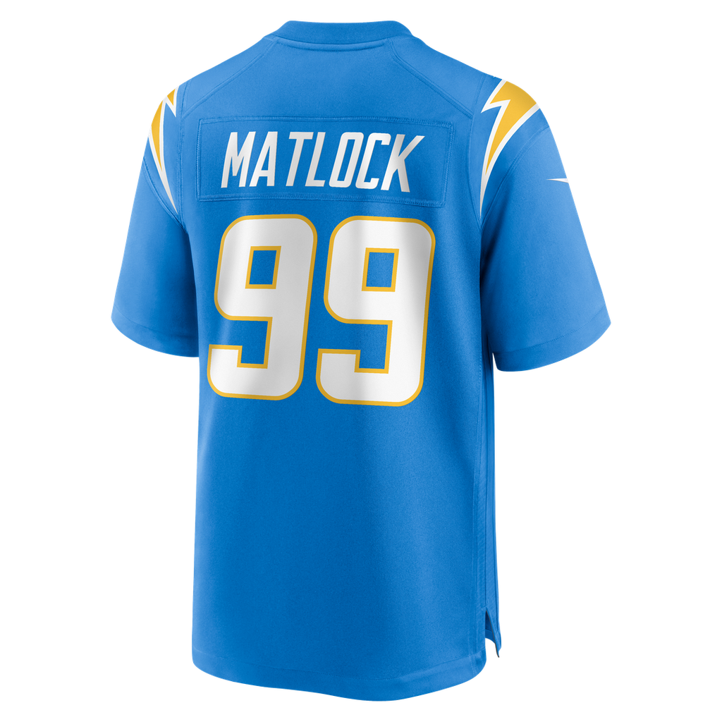 Los Angeles Chargers Scott Matlock Nike Powder Blue Game Jersey