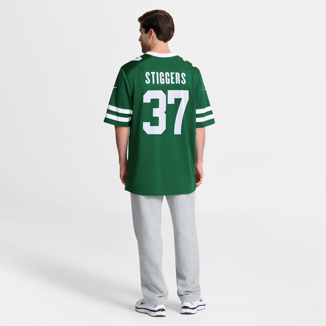 New York Jets Qwan'tez Stiggers Nike Legacy Green Game Jersey
