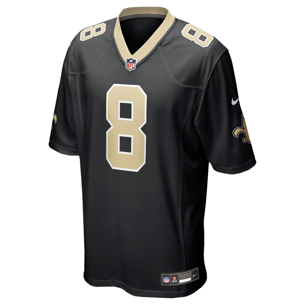 New Orleans Saints Archie Manning Nike Black Retired Player Game Jersey