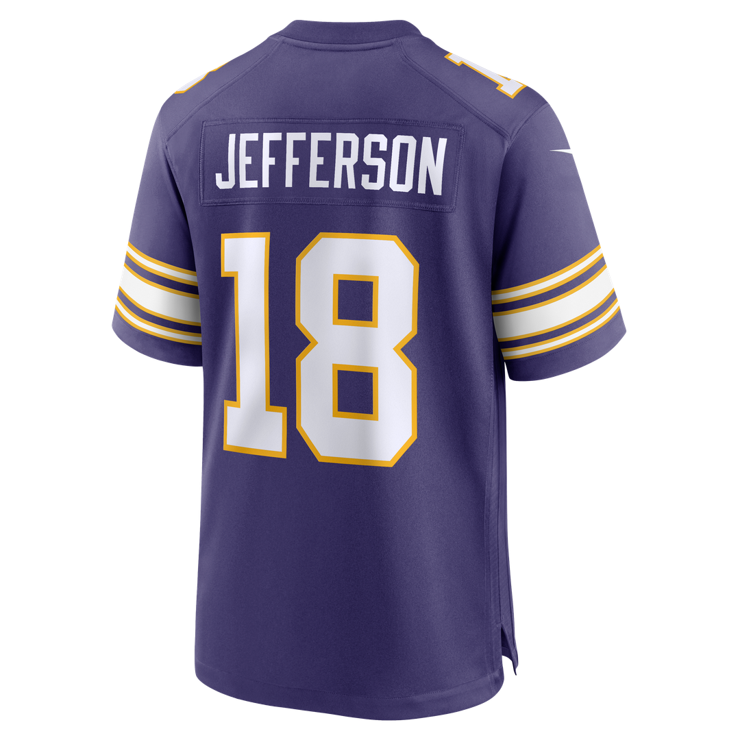 Minnesota Vikings Justin Jefferson Nike Purple Classic Game Jersey