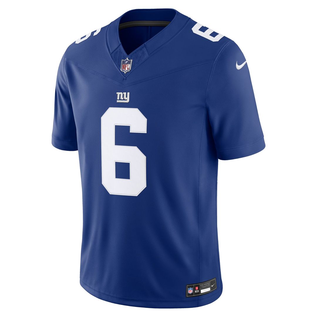 New York Giants Jaxson Dart Nike Royal Team Vapor FUSE Stitched Limited Jersey