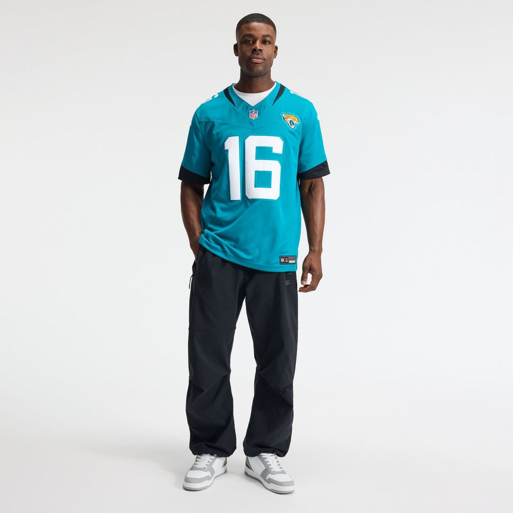 Jacksonville Jaguars Trevor Lawrence Nike Teal Team Vapor FUSE Stitched Limited Jersey