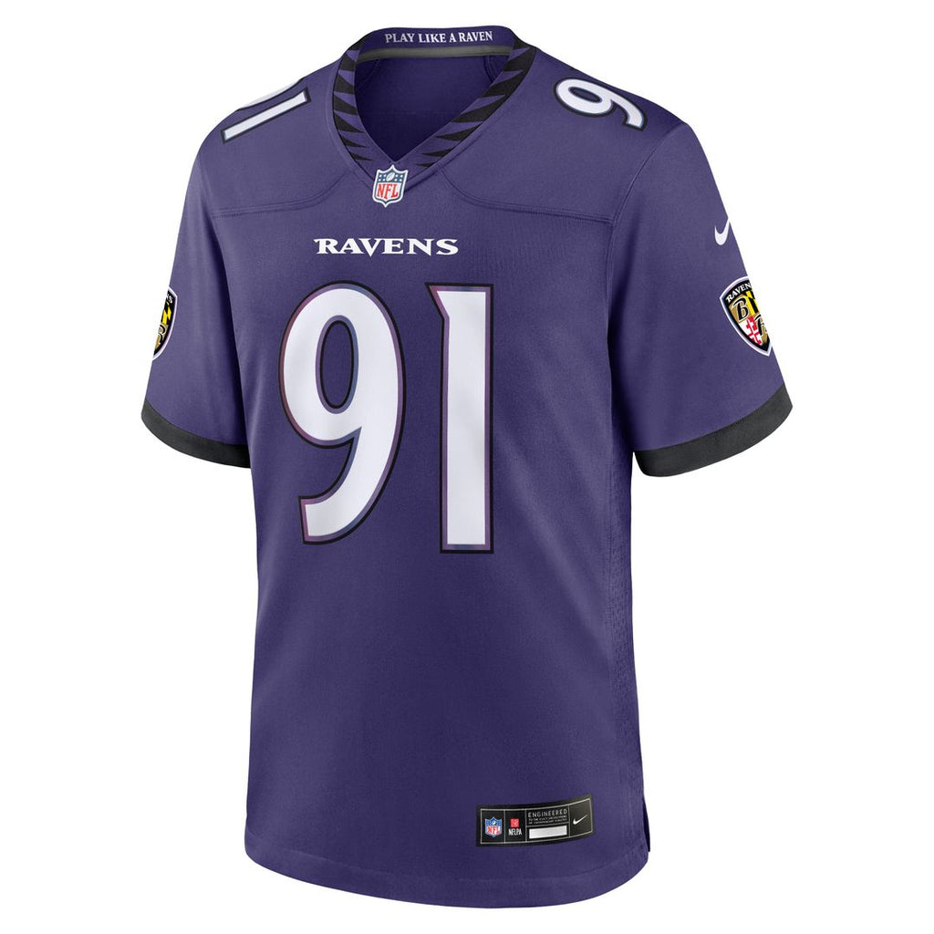 Baltimore Ravens Trey Hendrickson Nike Purple Game Jersey