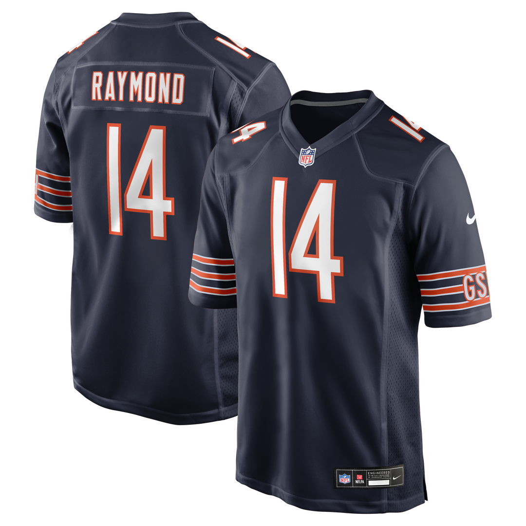 Chicago Bears Kalif Raymond Nike Navy Game Jersey