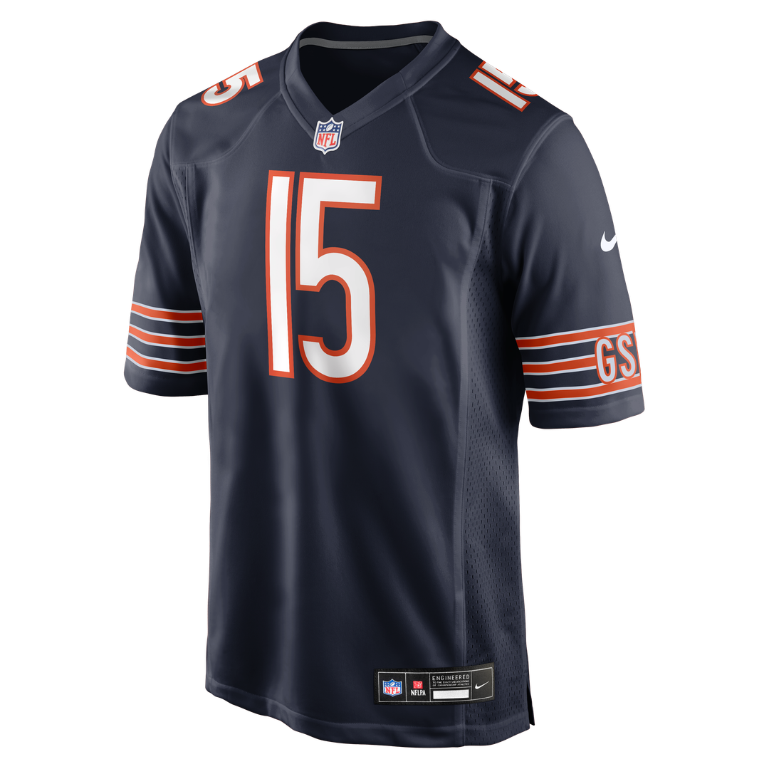 Chicago Bears Rome Odunze Nike Navy Game Jersey