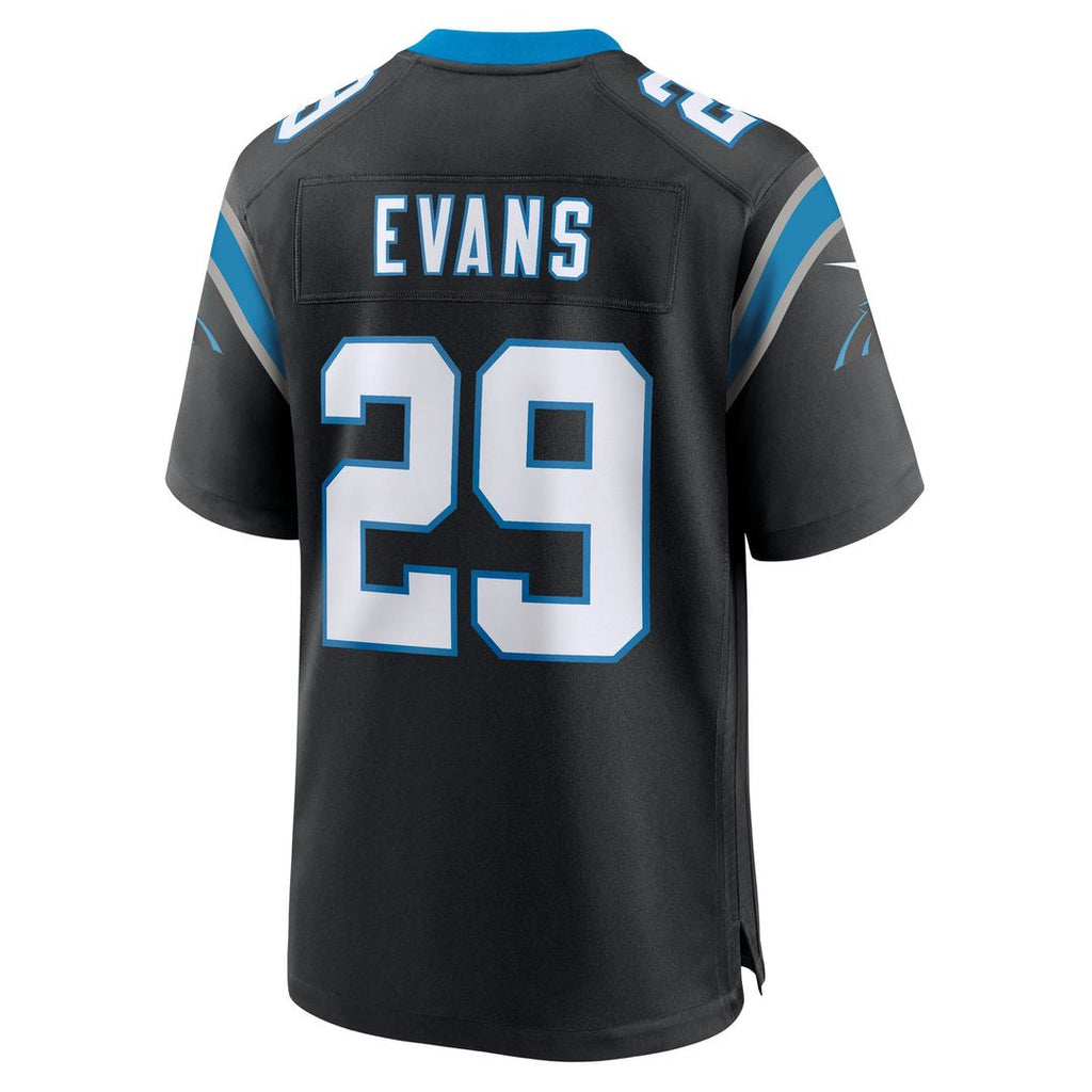 Carolina Panthers Akayleb Evans Nike Black Game Jersey