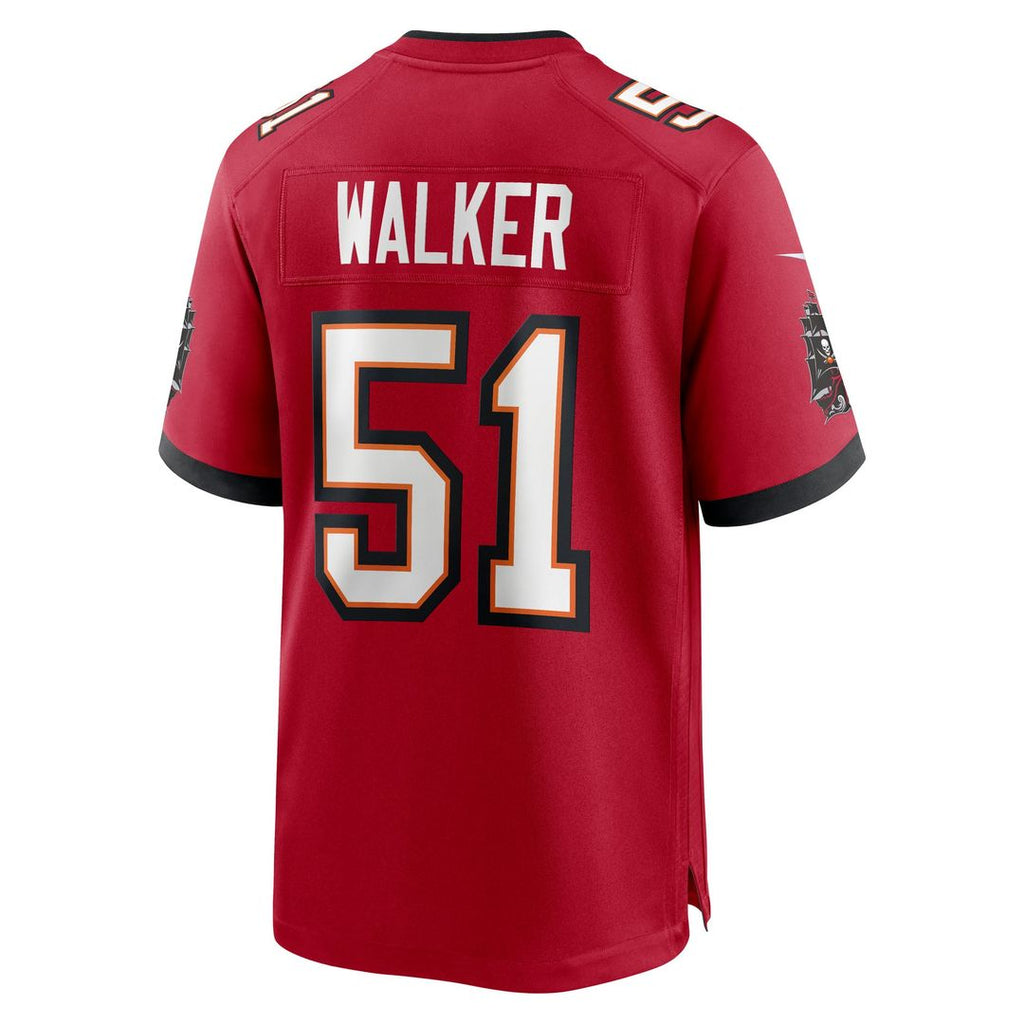 Tampa Bay Buccaneers David Walker Nike Red Game Jersey