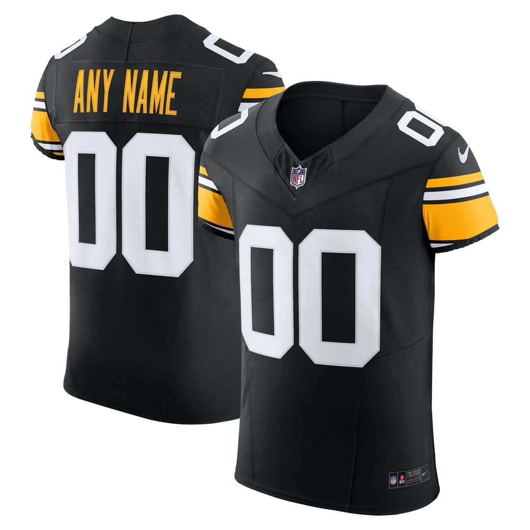 Pittsburgh Steelers Nike Black Vapor FUSE Elite Custom Jersey