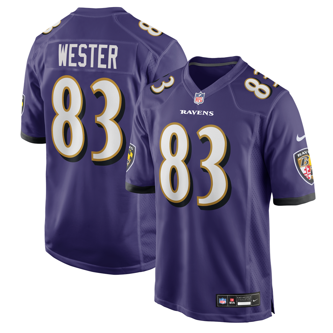 Baltimore Ravens LaJohntay Wester Nike Purple Game Jersey