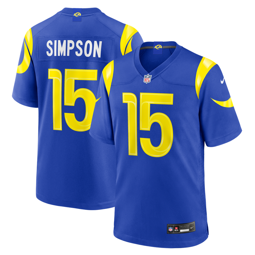 Los Angeles Rams Ty Simpson Nike Royal Game Jersey