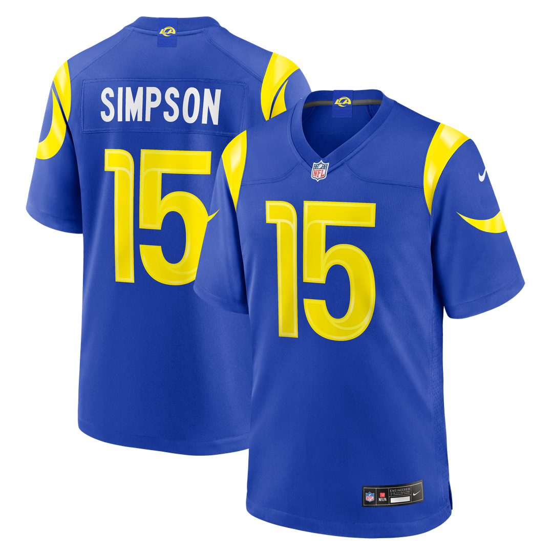 Los Angeles Rams Ty Simpson Nike Royal Game Jersey