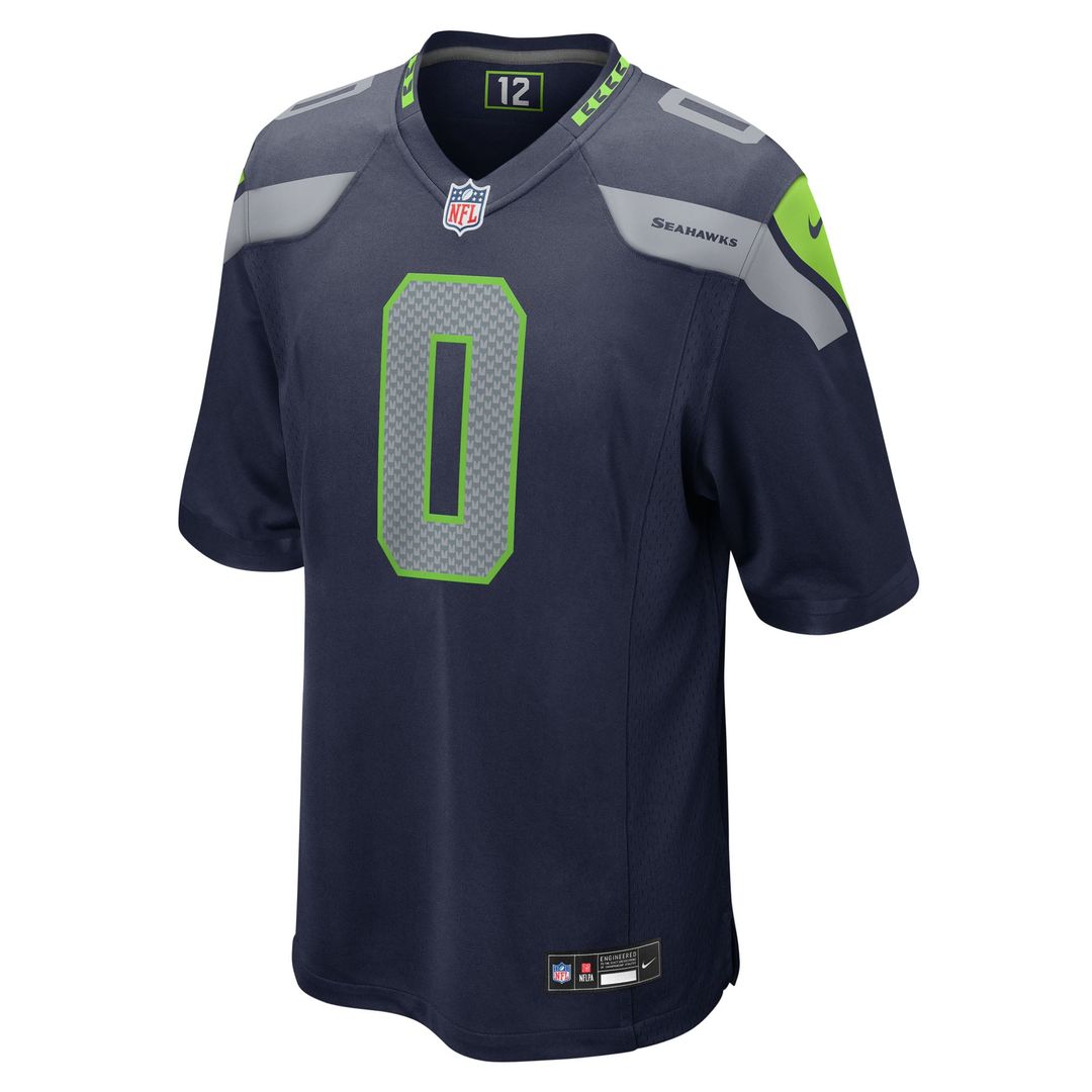 Seattle Seahawks DeMarcus Lawrence Nike College Navy Game Jersey