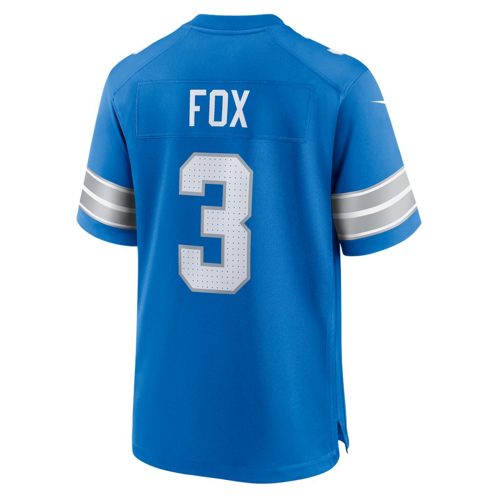 Detroit Lions Jack Fox Nike Blue Game Jersey