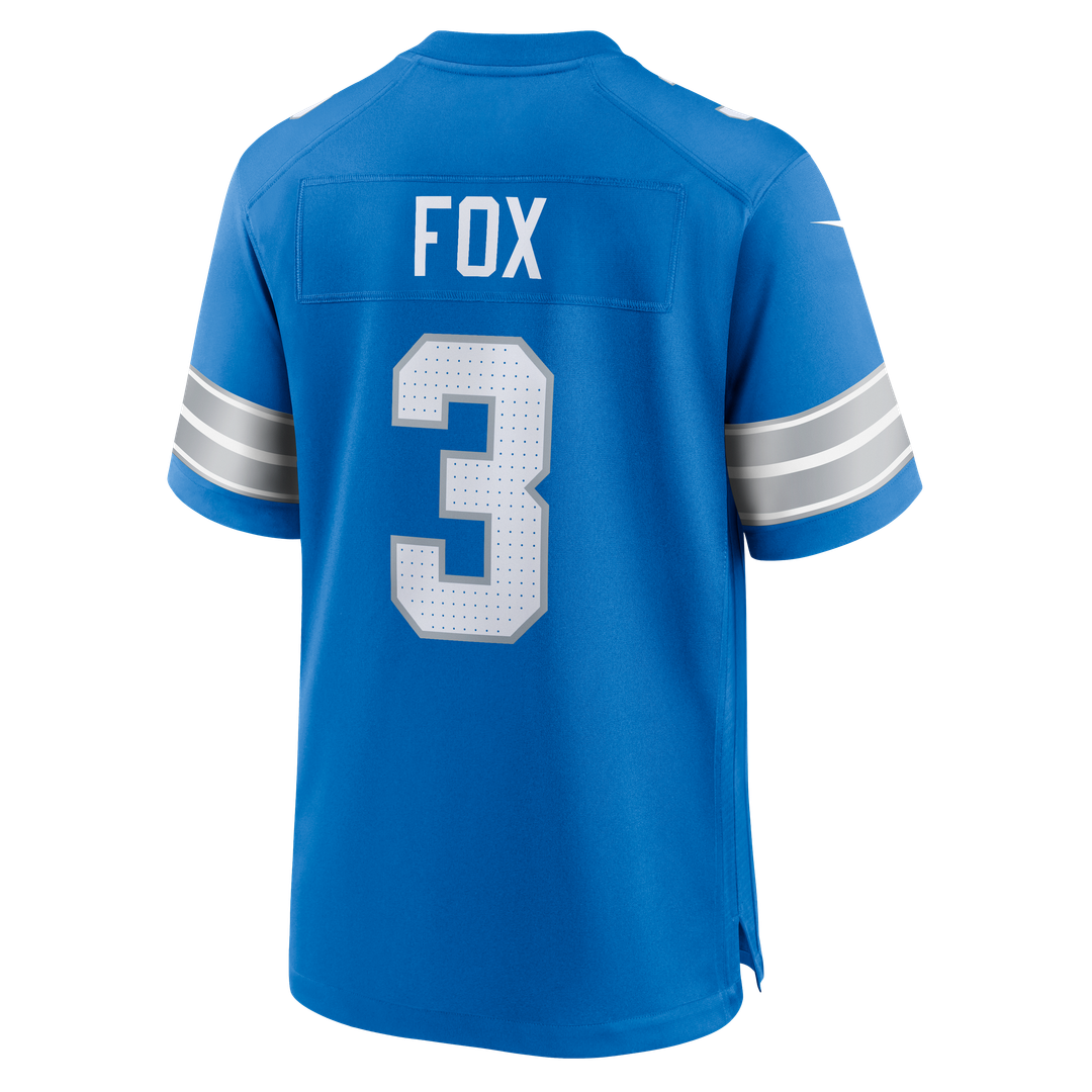 Detroit Lions Jack Fox Nike Blue Game Jersey