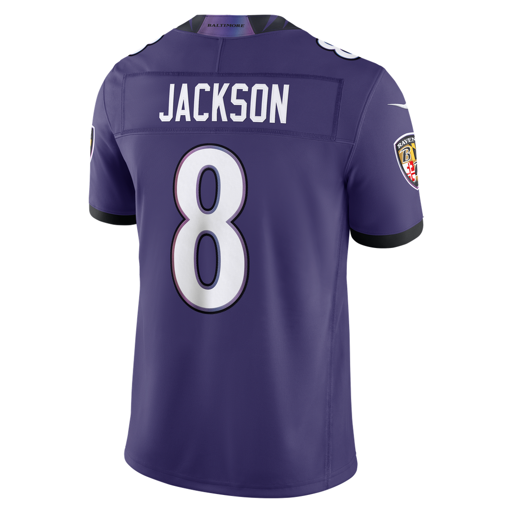 Baltimore Ravens Lamar Jackson Nike Purple Team Vapor FUSE Stitched Limited Jersey