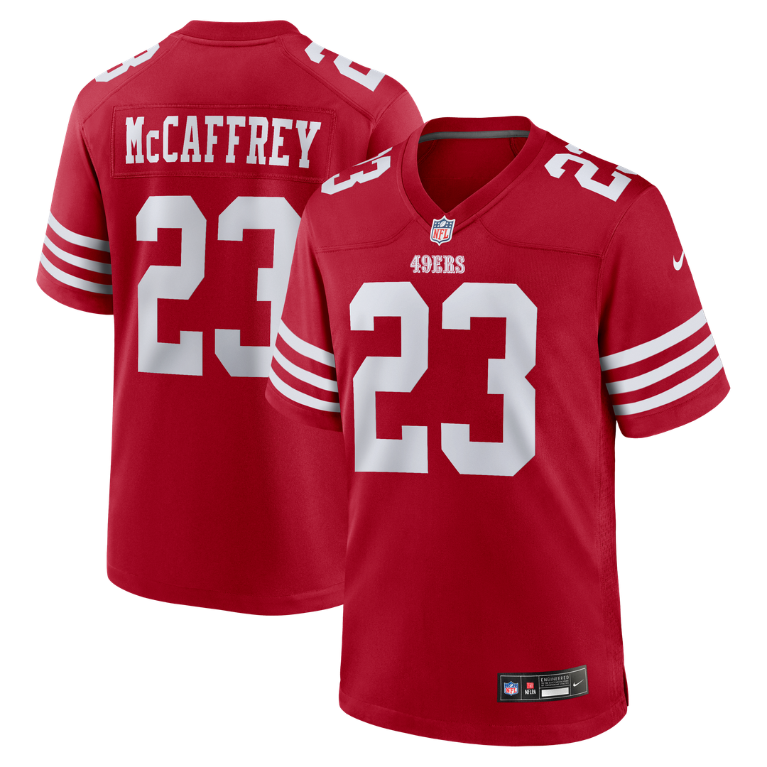 San Francisco 49ers Christian McCaffrey Nike Scarlet Game Jersey