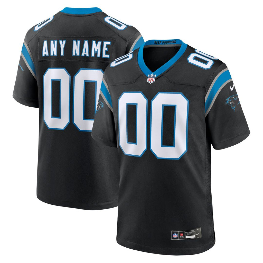 Carolina Panthers Nike Black Custom Jersey