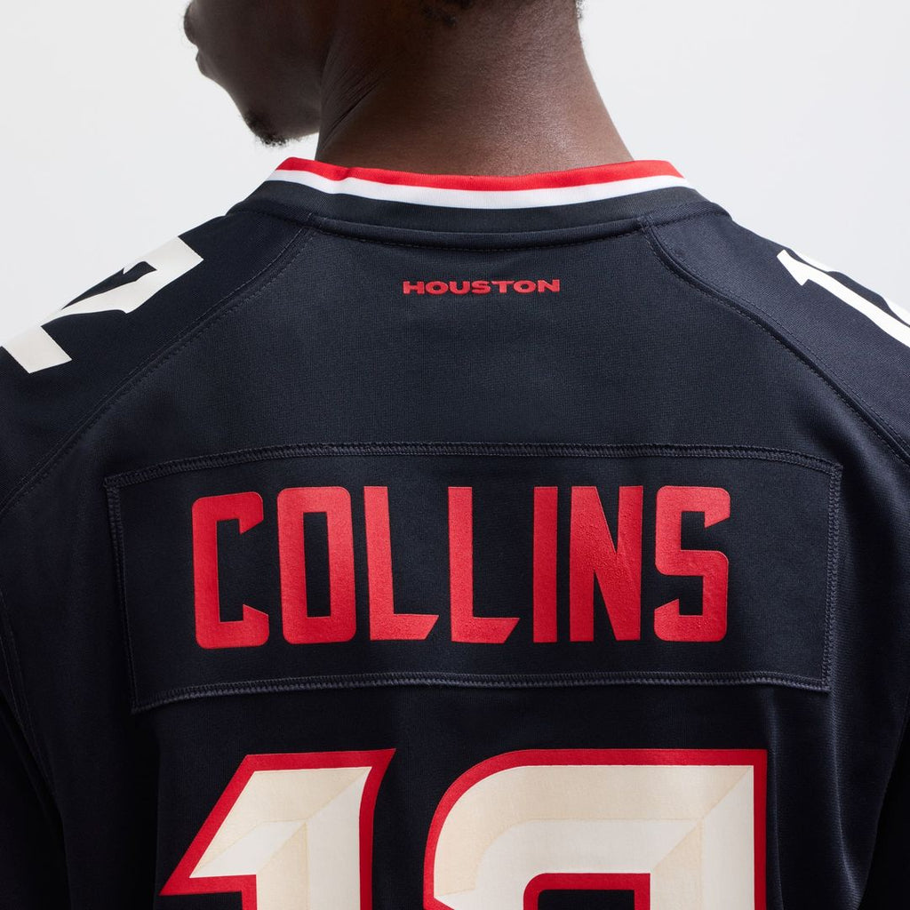 Houston Texans Nico Collins Nike Navy Game Jersey