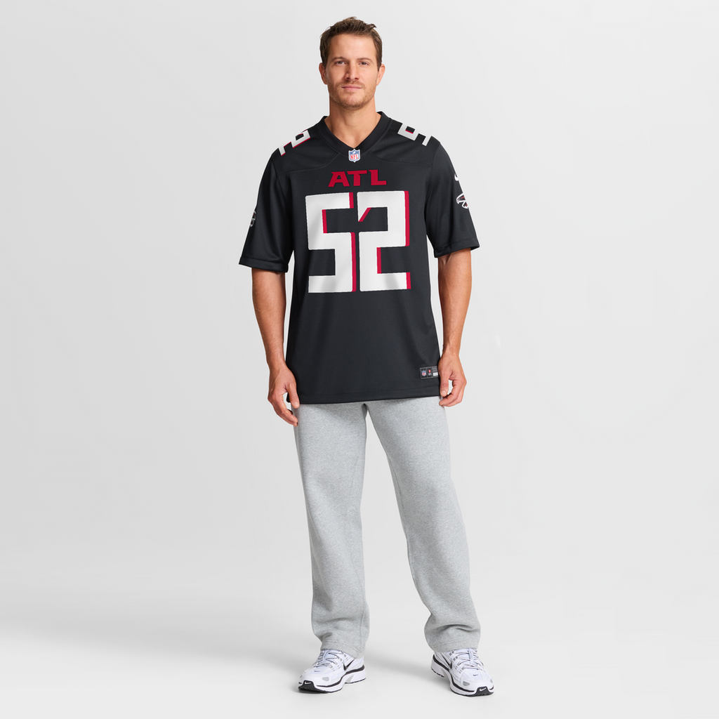 Atlanta Falcons Jovaughn Gwyn Nike Black Game Jersey