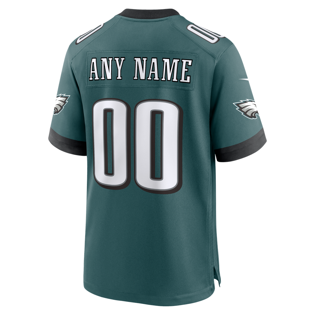Philadelphia Eagles Nike Midnight Green Team Custom Jersey