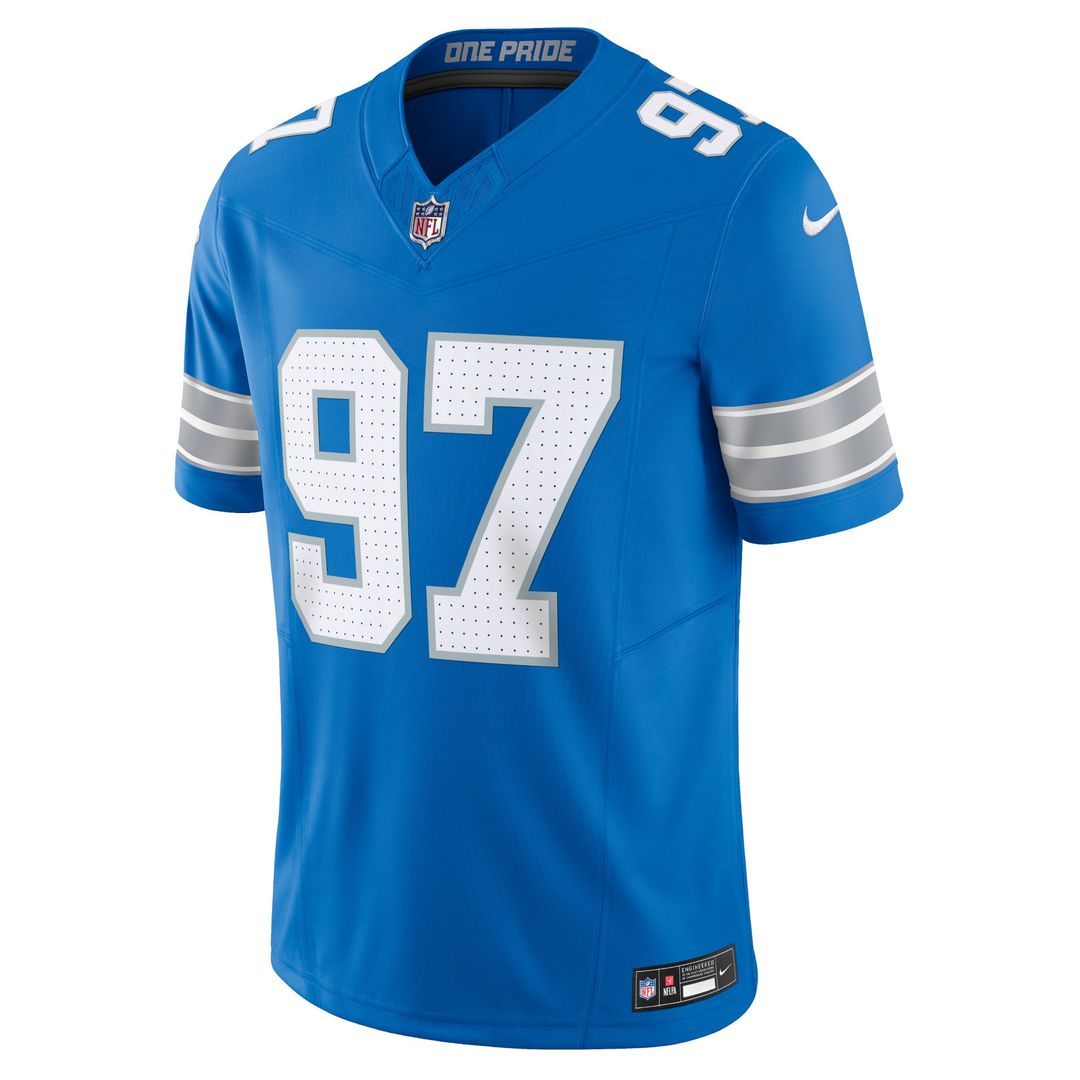 Detroit Lions Aidan Hutchinson Nike Blue Team Vapor FUSE Limited Jersey