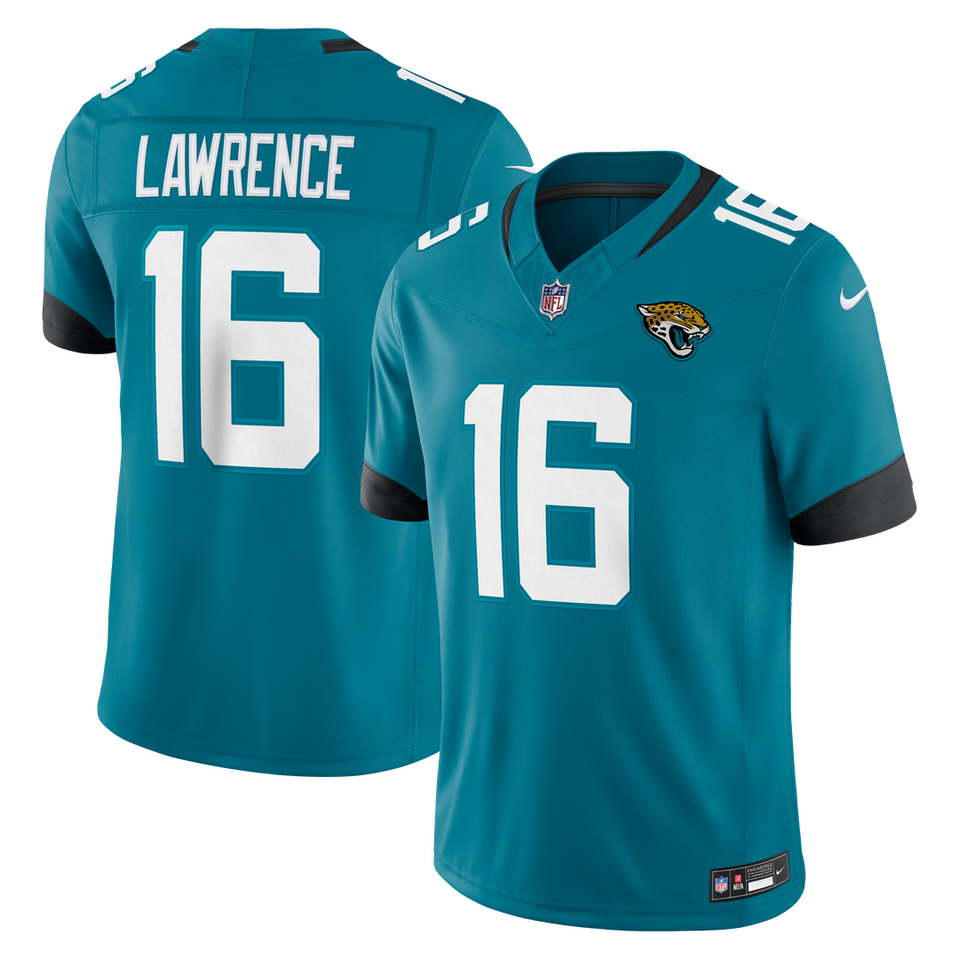 Jacksonville Jaguars Trevor Lawrence Nike Teal Team Vapor FUSE Stitched Limited Jersey