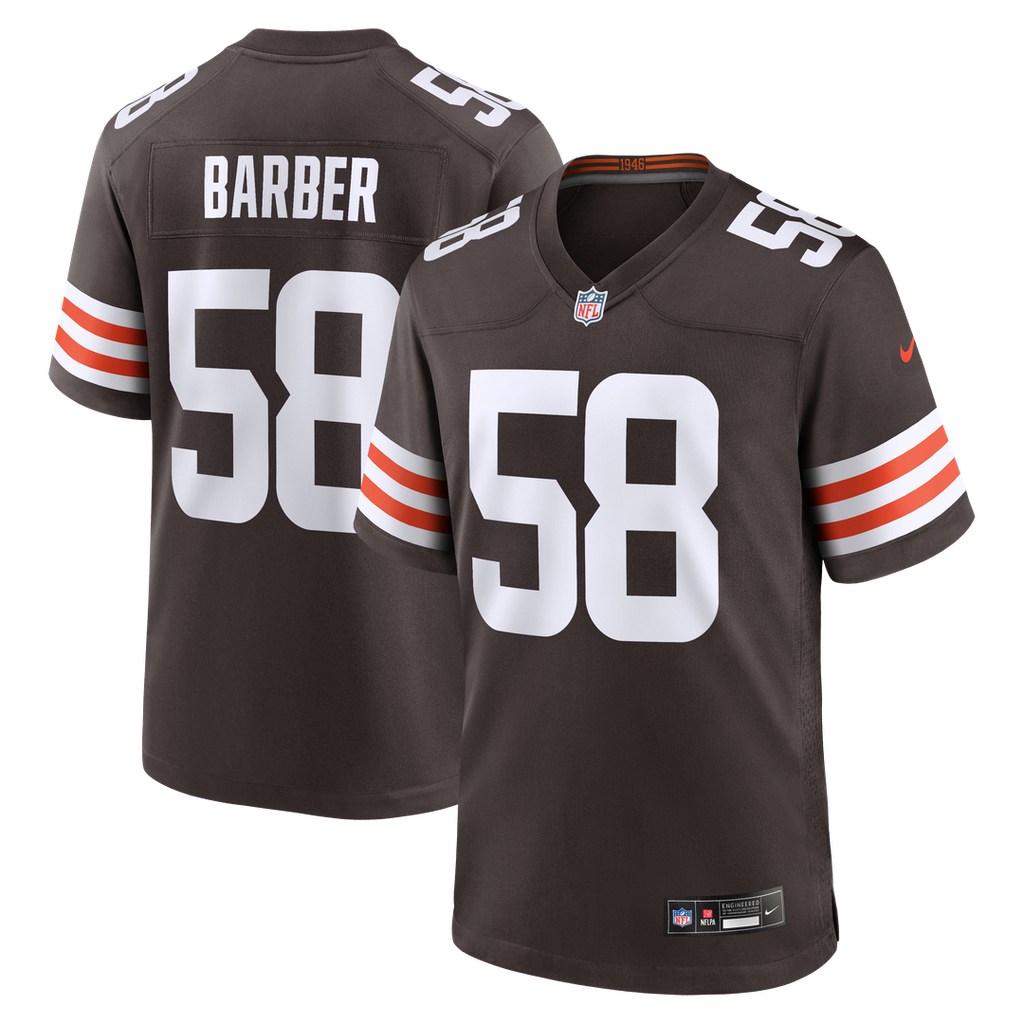 Cleveland Browns Austin Barber Nike Brown Game Jersey