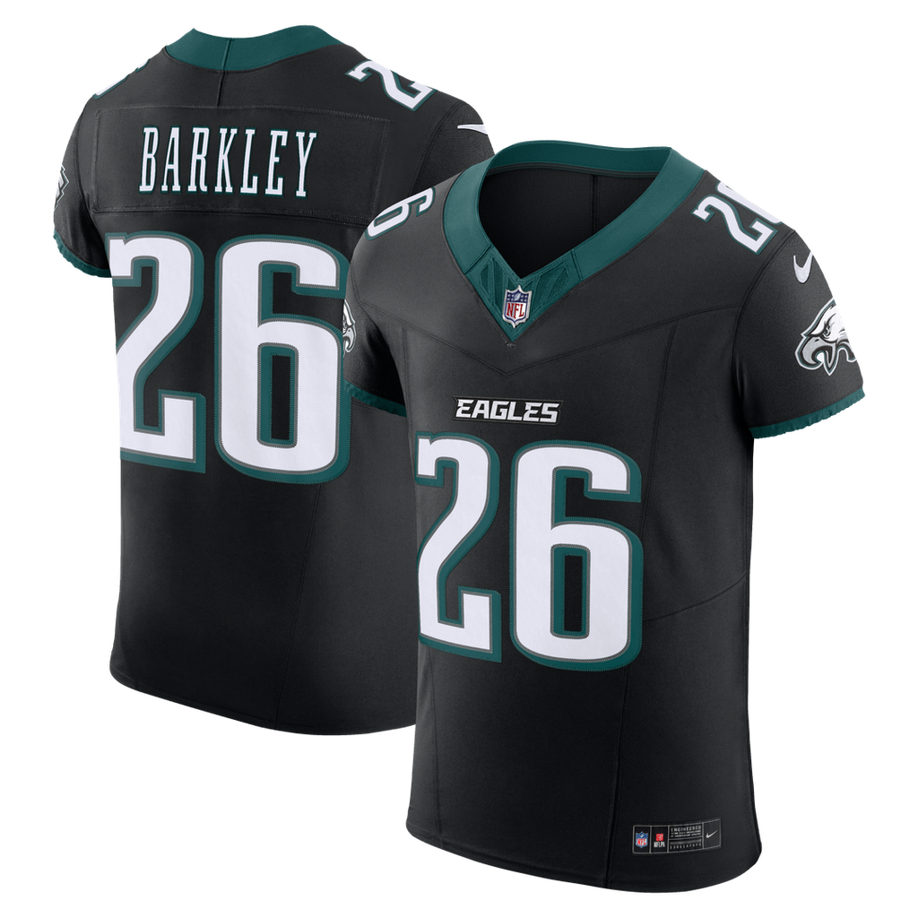 Philadelphia Eagles Saquon Barkley Nike Black Alternate Vapor FUSE Elite Jersey