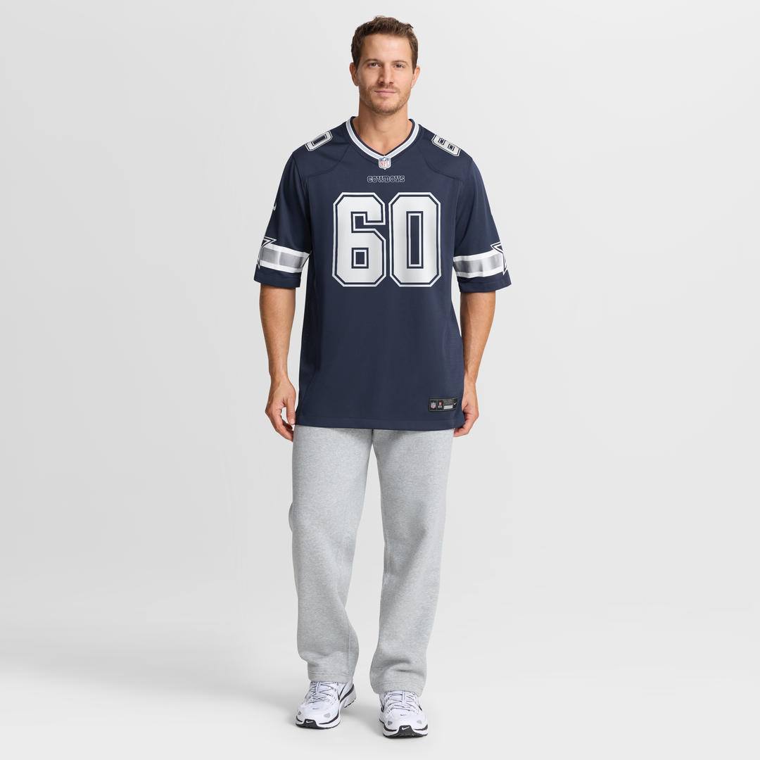 Dallas Cowboys Tyler Guyton Nike Navy Game Jersey