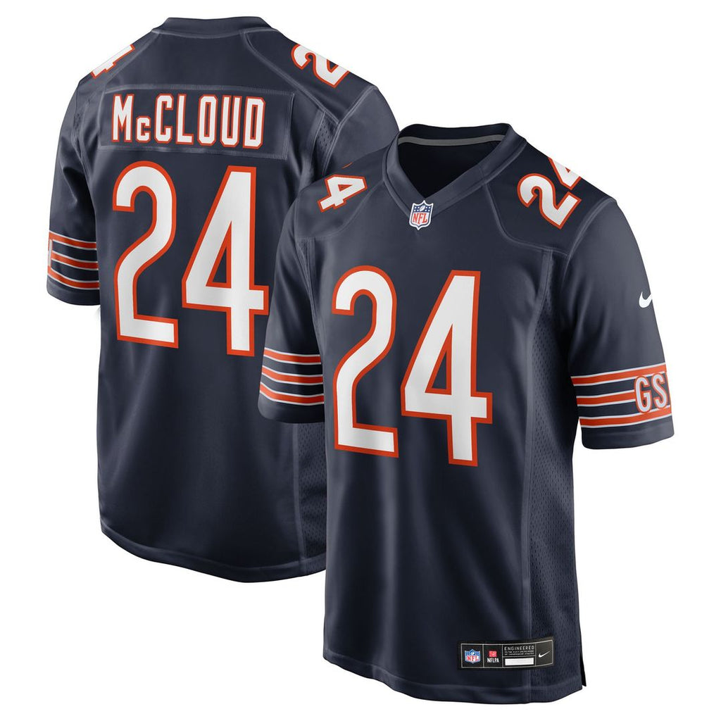 Chicago Bears Nick McCloud Nike Navy Game Jersey