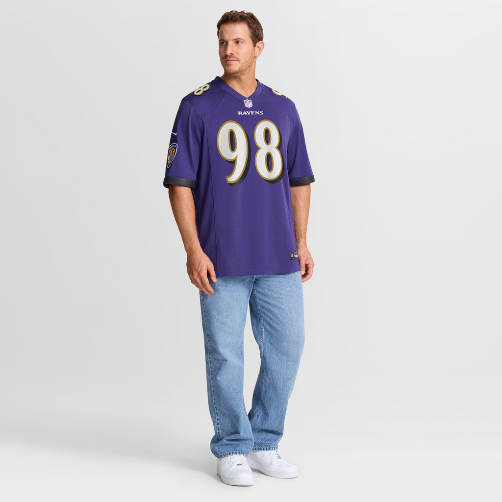 Baltimore Ravens Tony Siragusa Nike Purple Retired Player Game Jersey