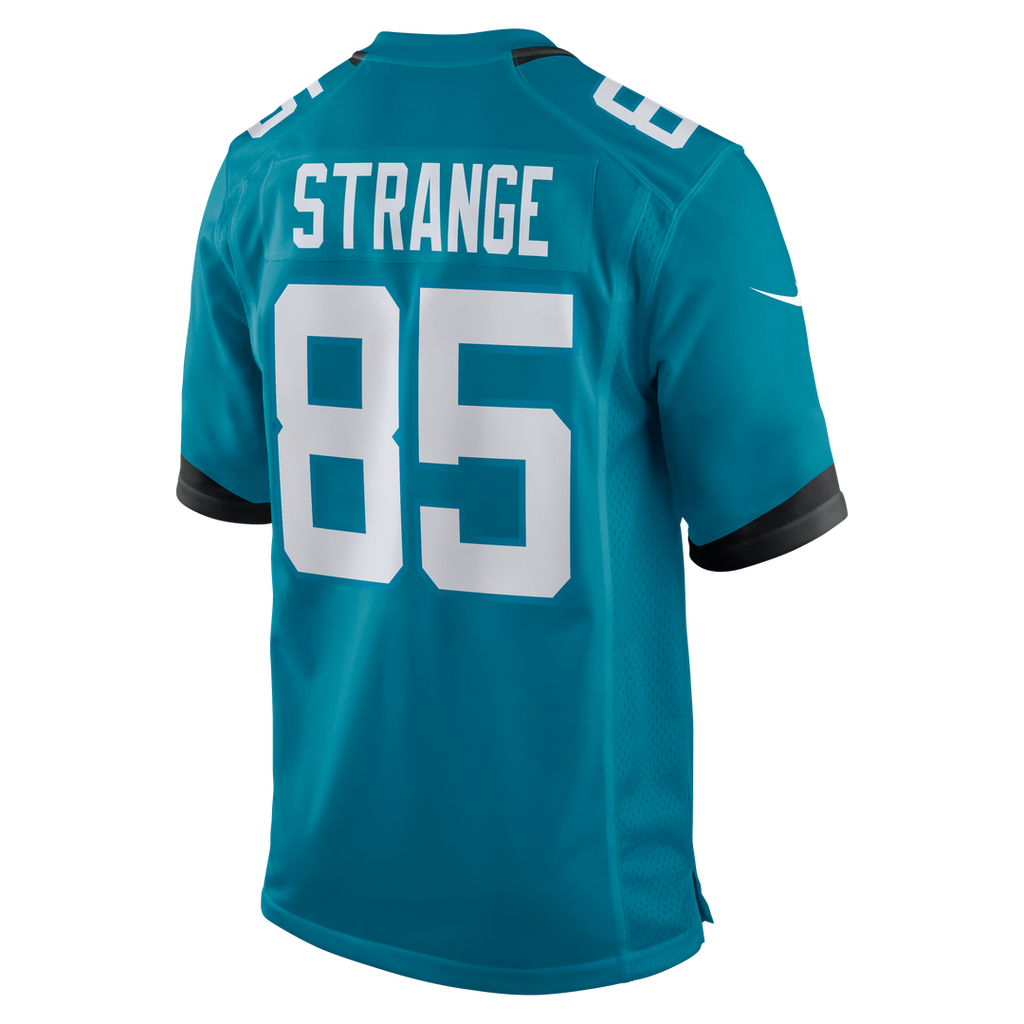 Jacksonville Jaguars Brenton Strange Nike Teal Game Jersey