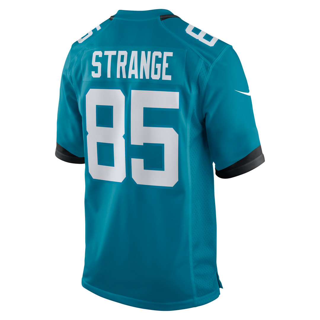 Jacksonville Jaguars Brenton Strange Nike Teal Game Jersey