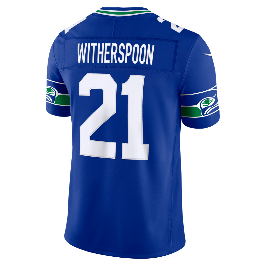 Seattle Seahawks Devon Witherspoon Nike Royal Alternate Vapor FUSE Stitched Limited Jersey